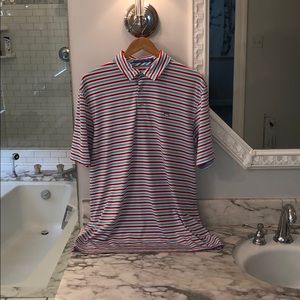 Southern Tide/ Red White Blue/ Men’s large polo